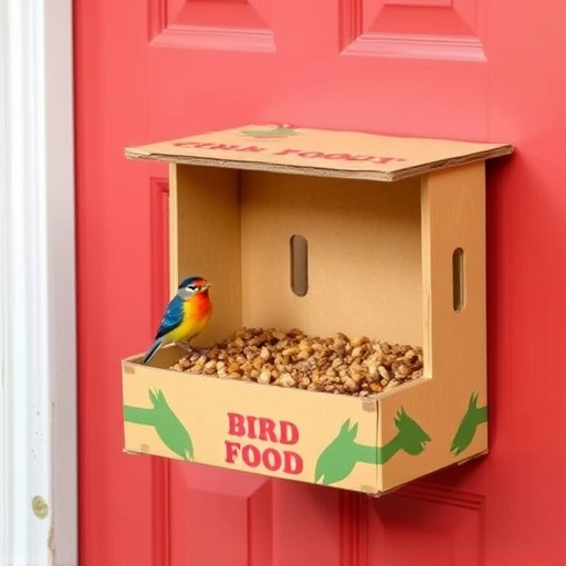 Bird food box left at front door