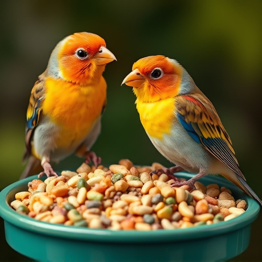 Bird food mix for sensitive birds