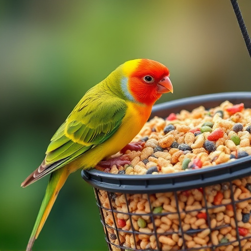 Bird food mix for sensitive birds
