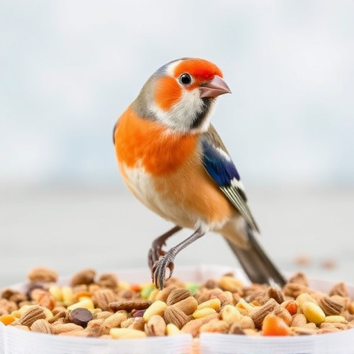 Bird food mix for sensitive birds