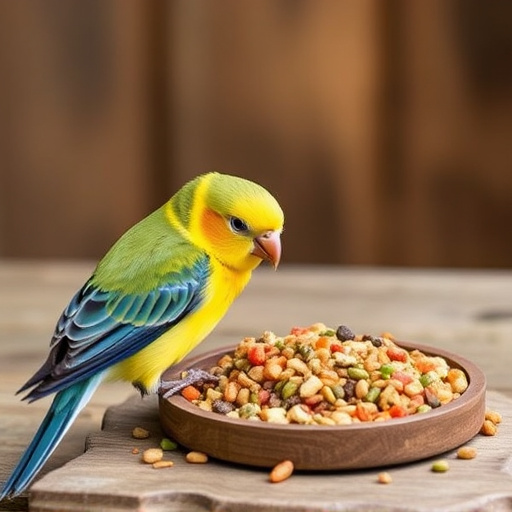 Bird food mix for sensitive birds