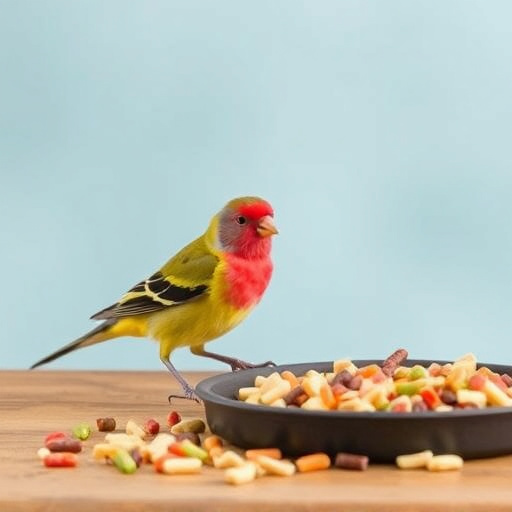 Bird food mix for sensitive birds
