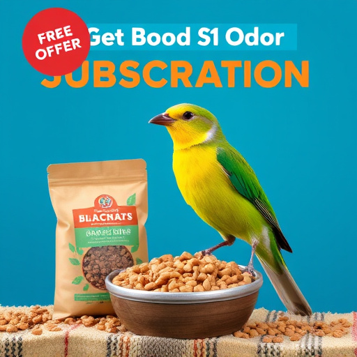 Bird food subscription with promotional offer