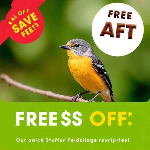 Bird food subscription with promotional offer