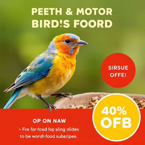 Bird food subscription with promotional offer