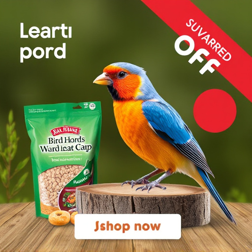 Bird food subscription with promotional offer
