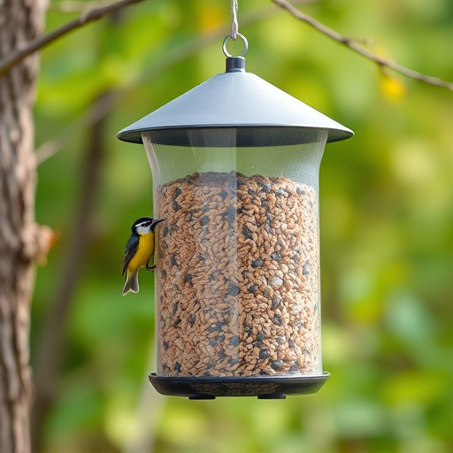Bird seed bulk packaging outdoors