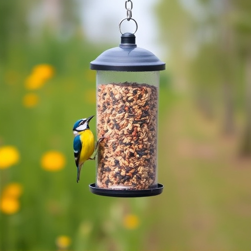 Bird seed bulk packaging outdoors