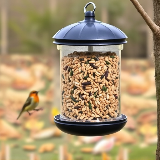 Bird seed bulk packaging outdoors