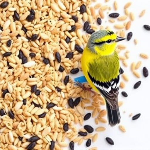 Bird seed mix for wheat-sensitive birds
