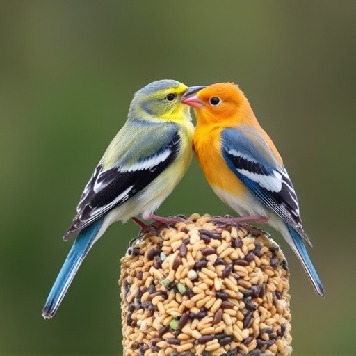 Bird seed mix for wheat-sensitive birds
