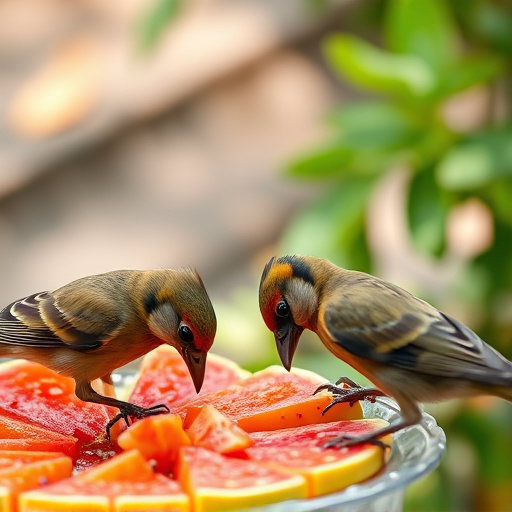 birds-feeding-on-fruit-slices-outdoors-640x480-43606420.jpeg