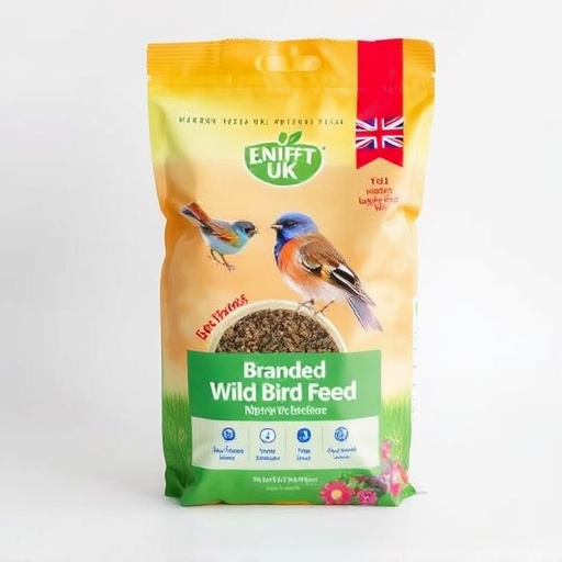 Branded UK wild bird feed packaging