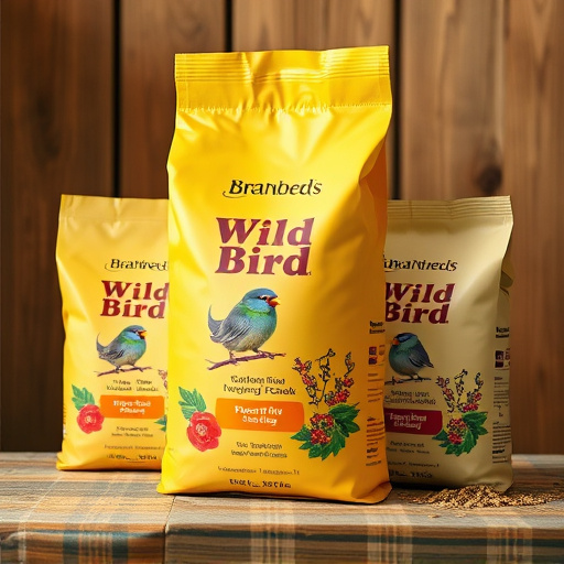 Branded UK wild bird feed packaging