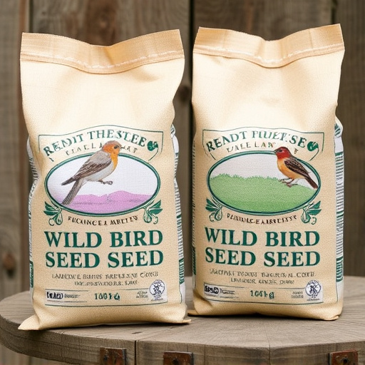 Branded UK wild bird seed bags