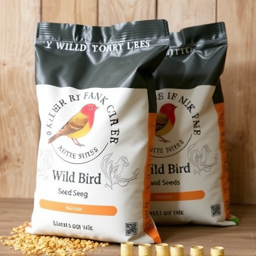 Branded UK wild bird seed bags