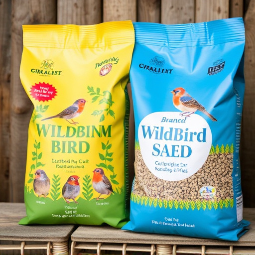 Branded UK wild bird seed bags