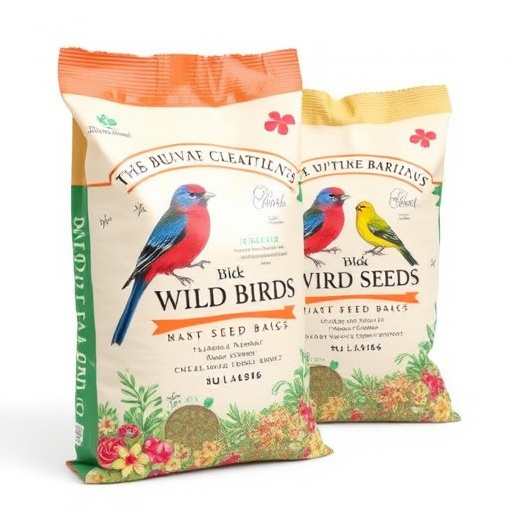 Branded UK wild bird seed bags