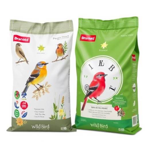Branded UK wild bird seed bags