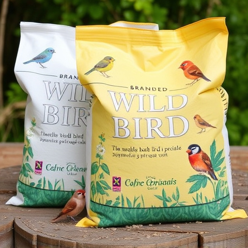 Branded UK wild bird seed bags