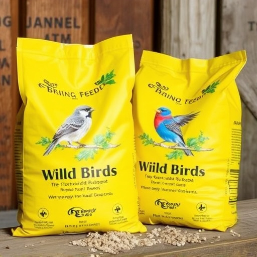 Branded UK wild bird seed bags