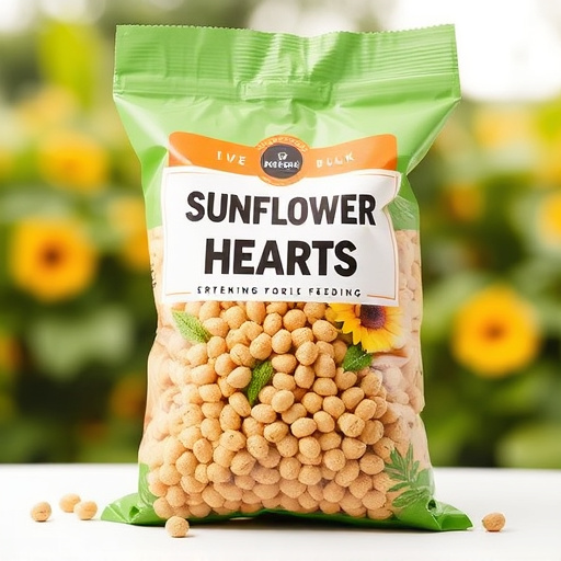 Bulk bag of sunflower hearts for feeding