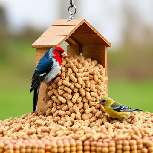 Bulk suet pellets ready for feeders
