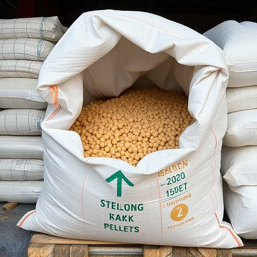 Bulk supply of suet pellets in sack