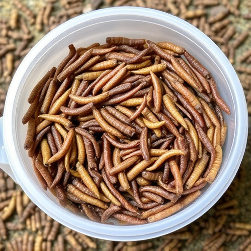 Bulk tub of mealworms for wild birds