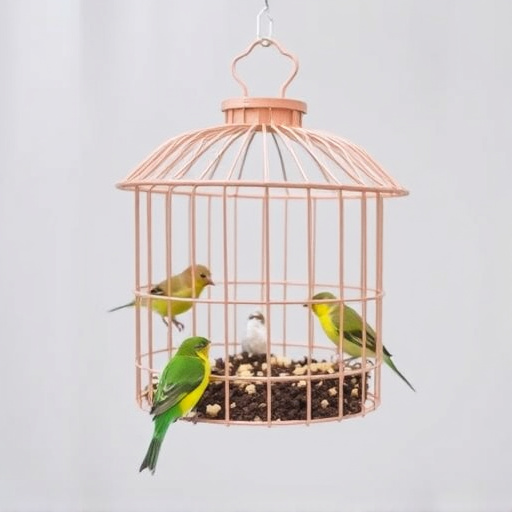 Cage feeder designed for small birds