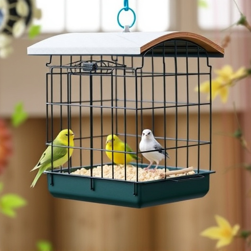 Cage feeder designed for small birds