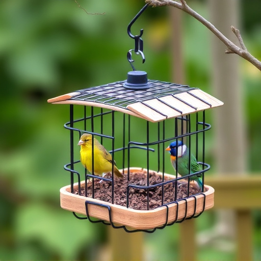 Cage feeder designed for small birds