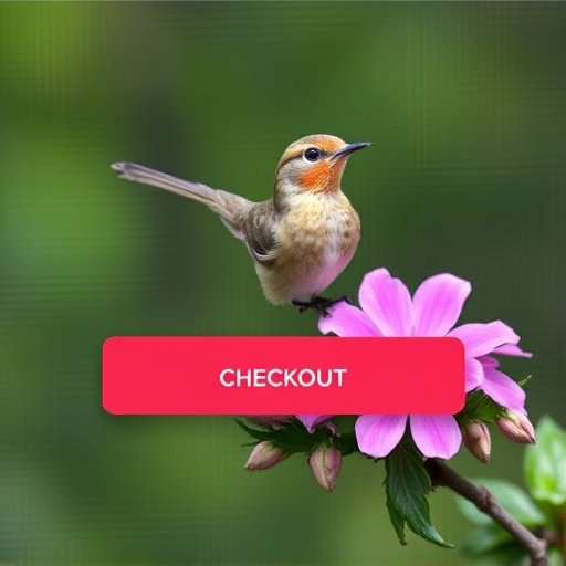Checkout screen for garden bird supplies