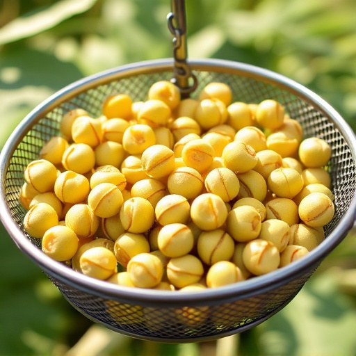 Clean sunflower hearts in metal mesh feeder