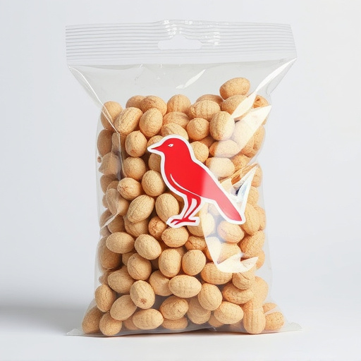 Clear bag of bird peanuts bulk buy