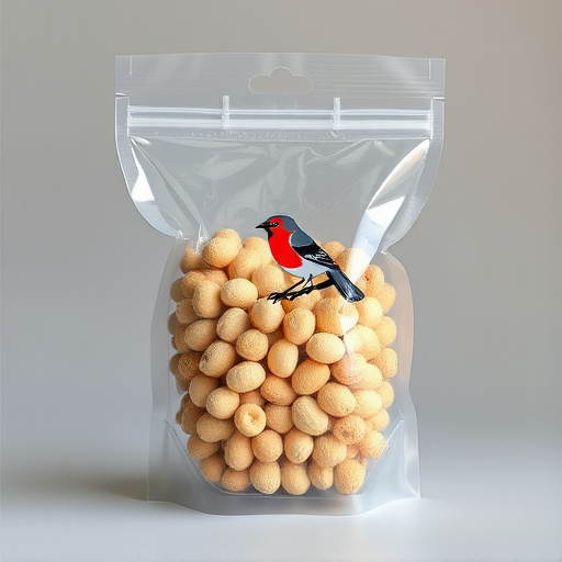 Clear bag of bird peanuts bulk buy