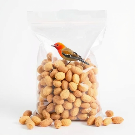 Clear bag of bird peanuts bulk buy