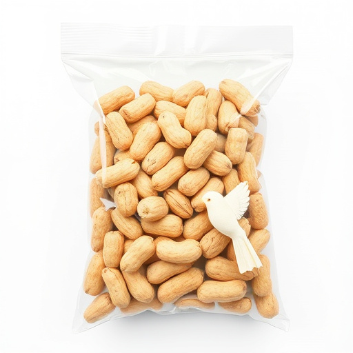 Clear bag of bird peanuts bulk buy