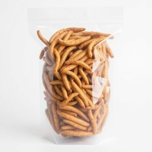 Clear bag of dried mealworms UK