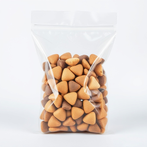 Clear bag of sunflower hearts seeds