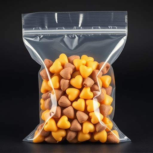 Clear bag of sunflower hearts seeds