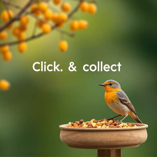 Click-and-collect bird food website banner