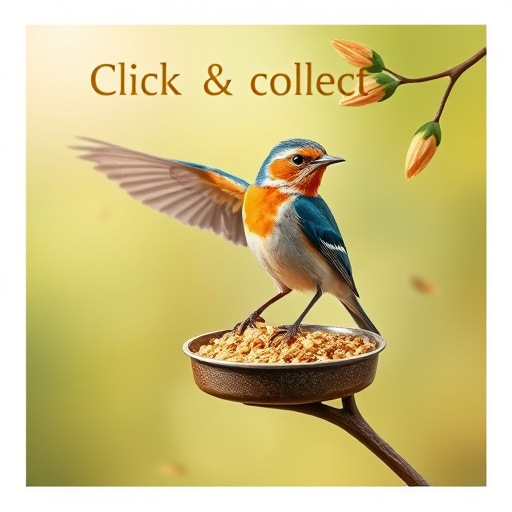 Click-and-collect bird food website banner