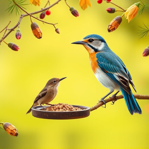 Click-and-collect bird food website banner