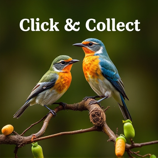 Click-and-collect bird food website banner