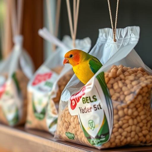 Close-up of affordable bird food bags
