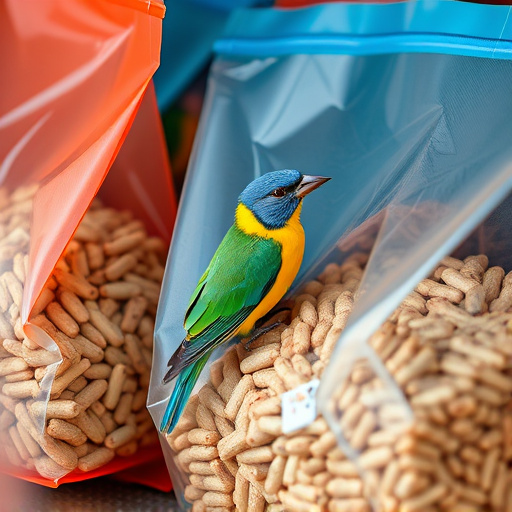 Close-up of affordable bird food bags