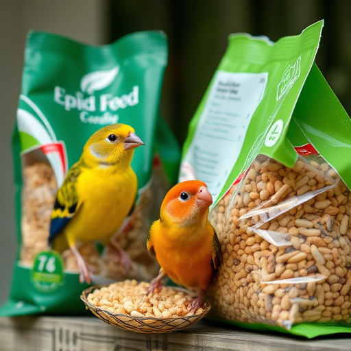 Close-up of affordable bird food bags