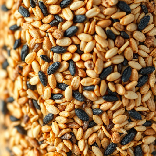 Close-up of bird seed texture UK