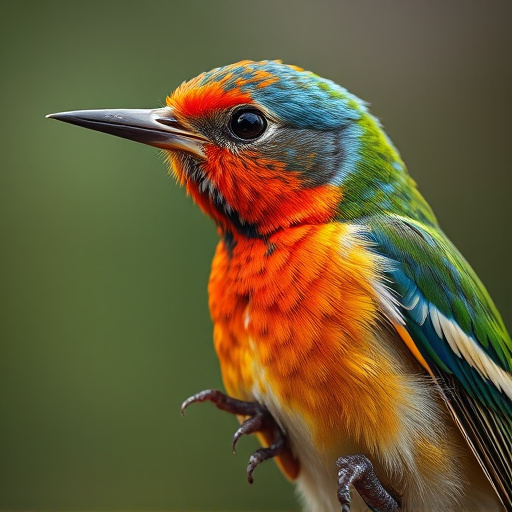 Close-up of colorful wild bird seed